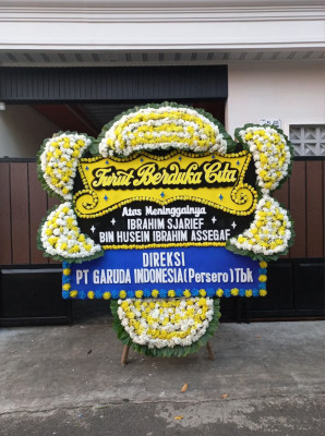 Papan Bunga Duka di Rumbio Jaya