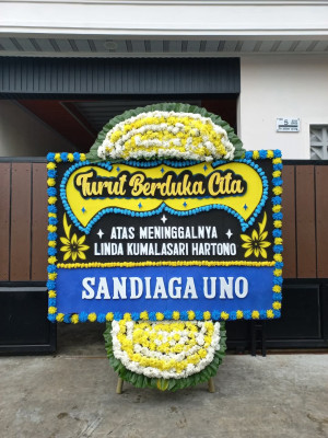 Papan Bunga Duka di Rumbio Jaya